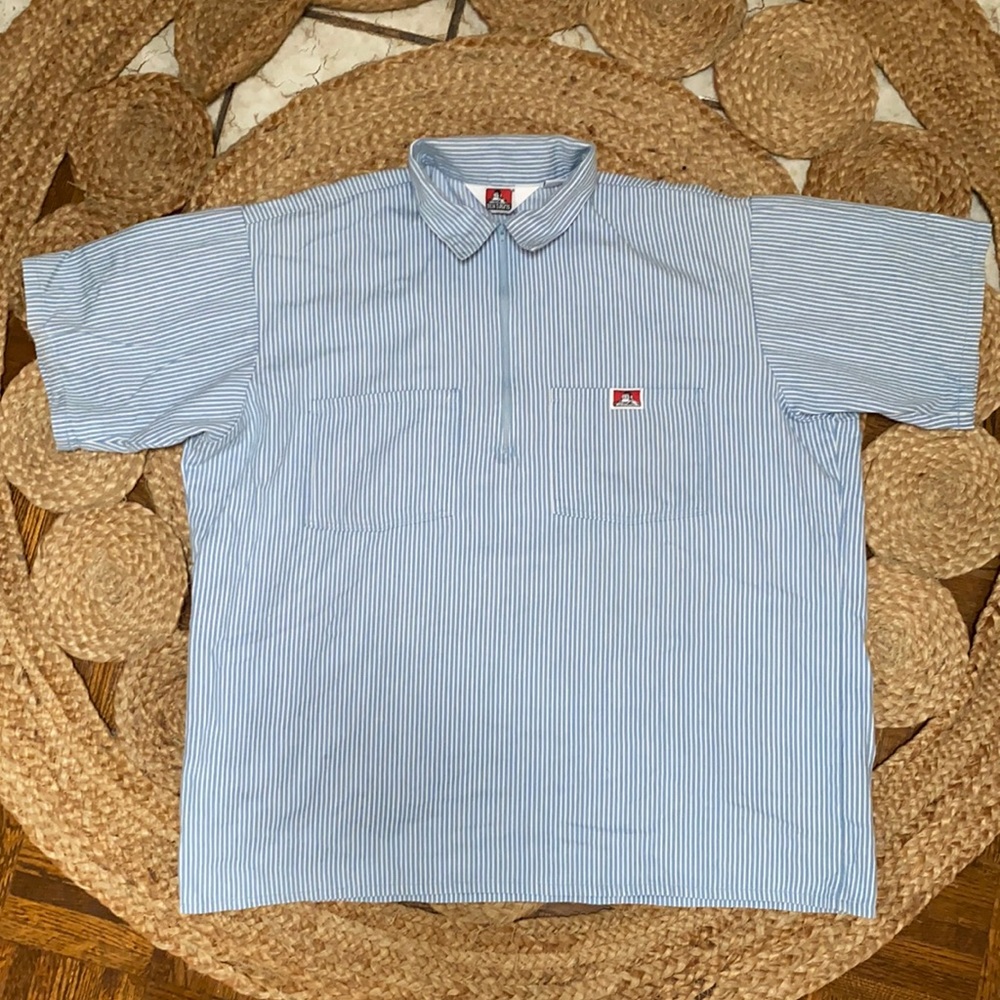 Ben Davis Men's Half Zipper Shirt